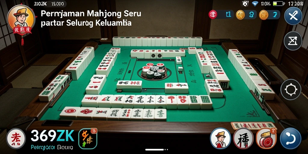 Screenshot gameplay Mahjong yang seru dari 369ZK.