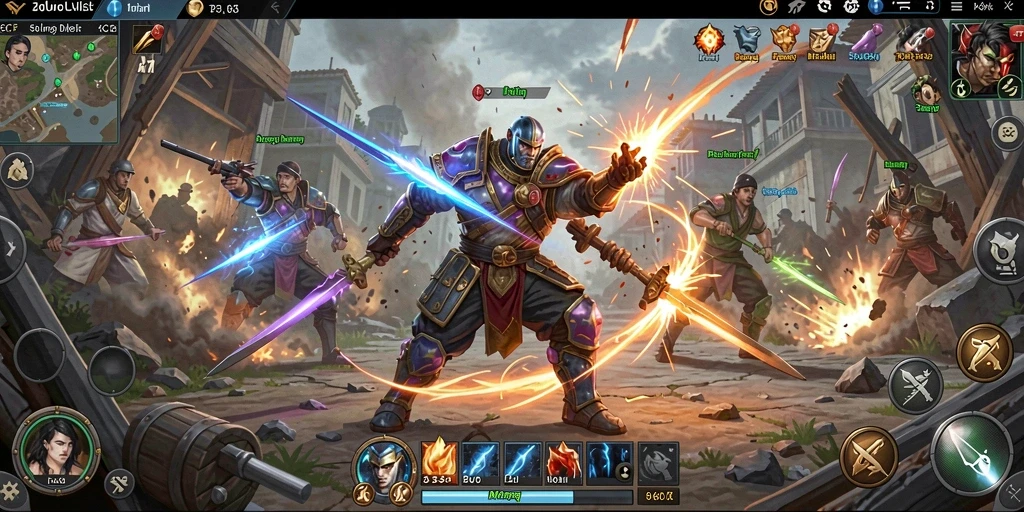 Gameplay <strong>6CF</strong> yang menarik dengan strategi pertempuran yang mendalam.