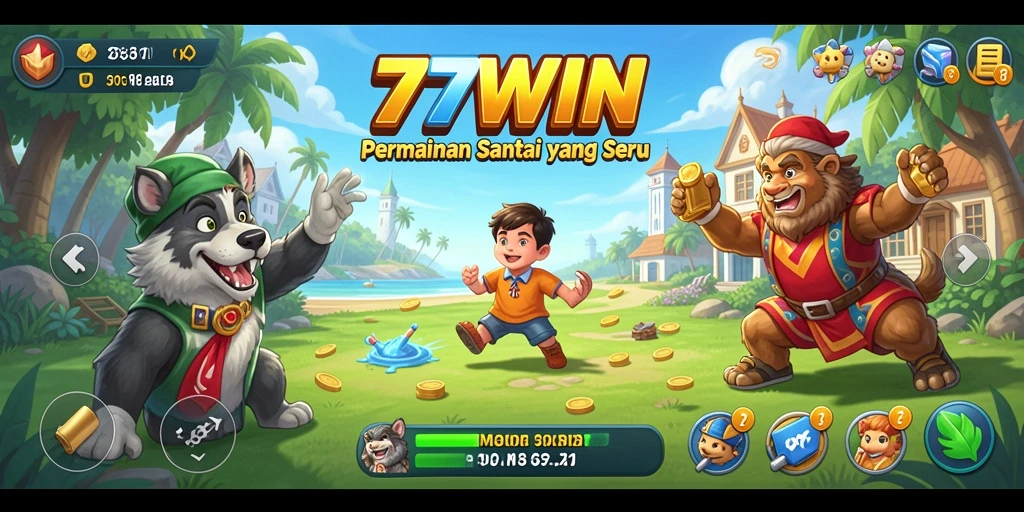 Tampilan gameplay seru dan menghibur dari 77WIN.