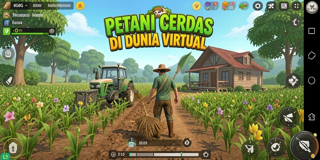 Tampilan gameplay menarik dari 8G8G di dunia pertanian.