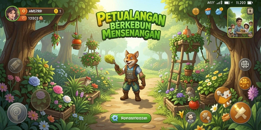 Tampilan gameplay AMS789 yang menarik dengan beragam tanaman.
