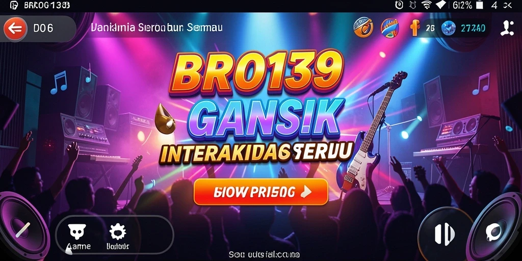 Tampilan gameplay BRO138 yang memukau dengan notasi musik.