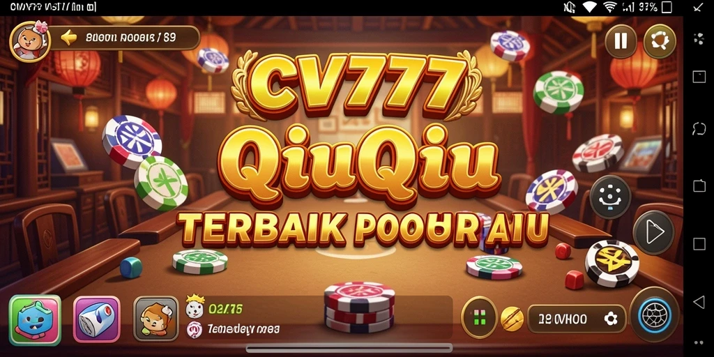 Screenshot gameplay QiuQiu dengan antarmuka yang menarik dan interaksi multiplayer.