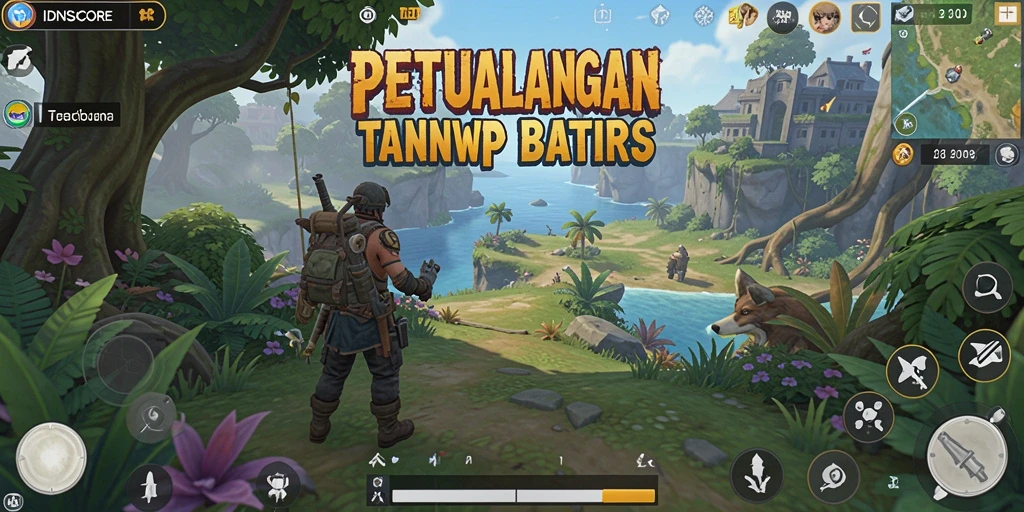 Tampilan gameplay dari dunia terbuka yang luas dan menakjubkan.