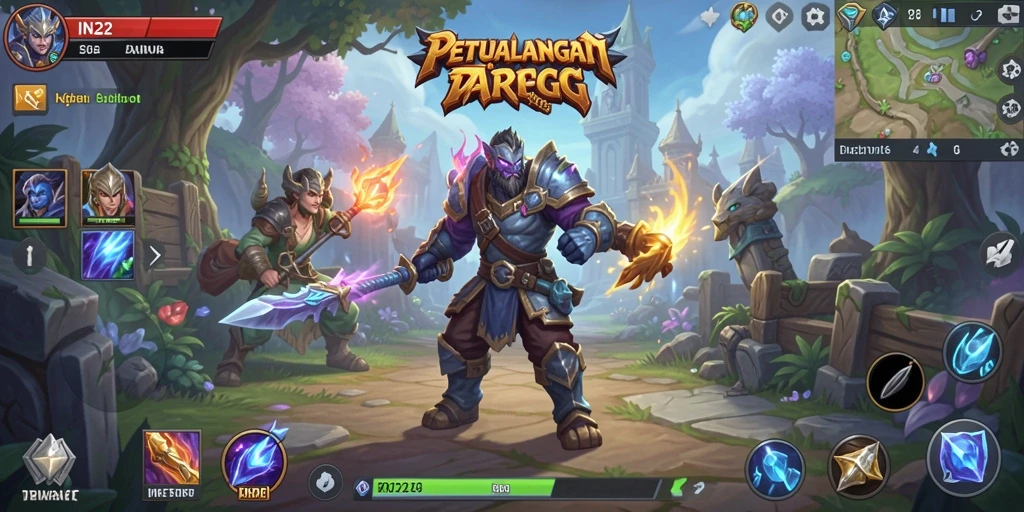 Tampilan gameplay seru dengan aksi pertarungan dalam <strong>IN22</strong>.