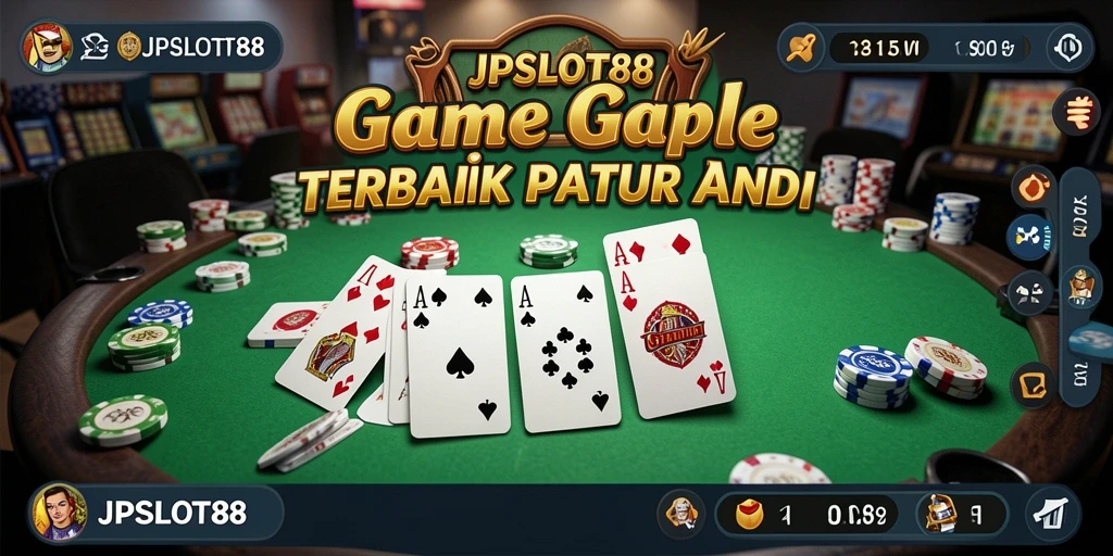 Screenshot gameplay JPSLOT88 yang menampilkan keseruan bermain Gaple.