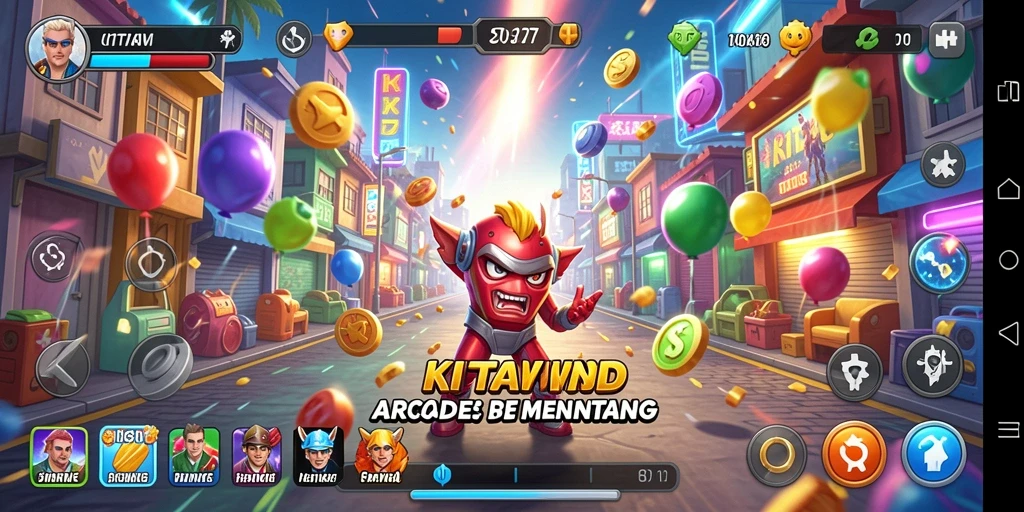 Tampilan screenshot <strong>KITAWD</strong> menampilkan gameplay Arcade yang dinamis.