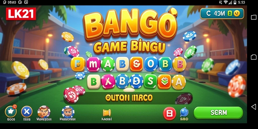 Tampilan gameplay menarik dari LK21 saat bermain Bingo.