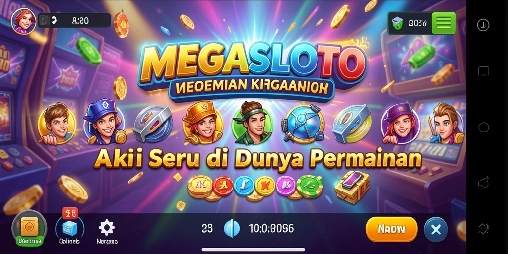 Tangkapan layar gameplay MEGASLOTO menampilkan aksi mendebarkan yang penuh tantangan.