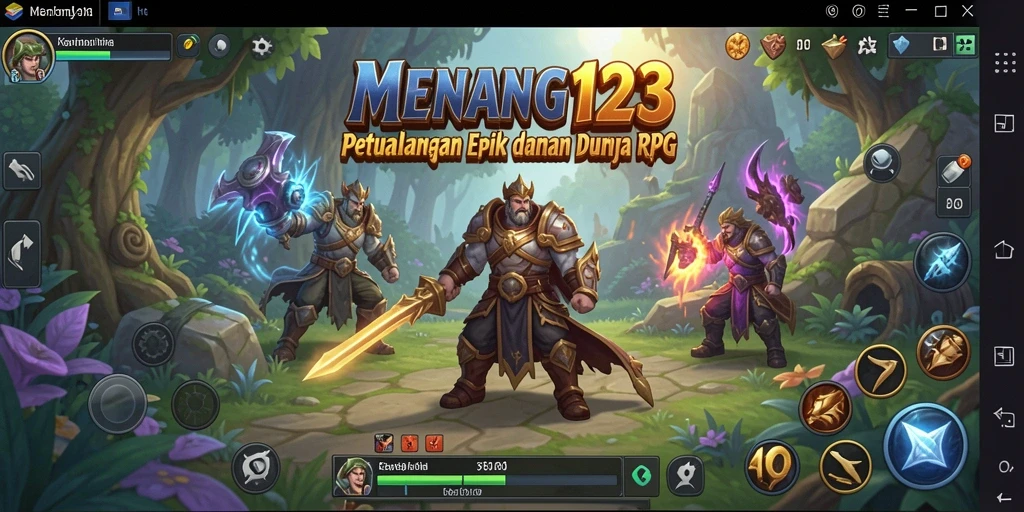 Tampilan gameplay RPG yang seru dan mendebarkan di MENANG123.