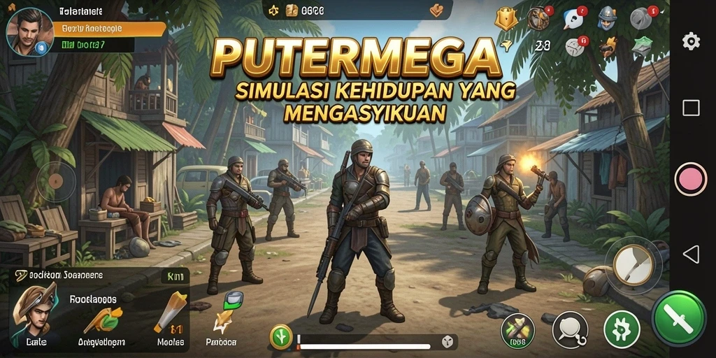 Tampilan menarik dari gameplay PUTERMEGA yang mendebarkan.