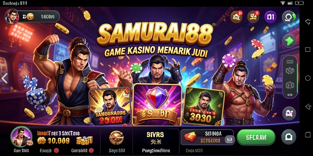 Tampilan gameplay menarik dari SAMURAI88 dengan grafis yang memukau.