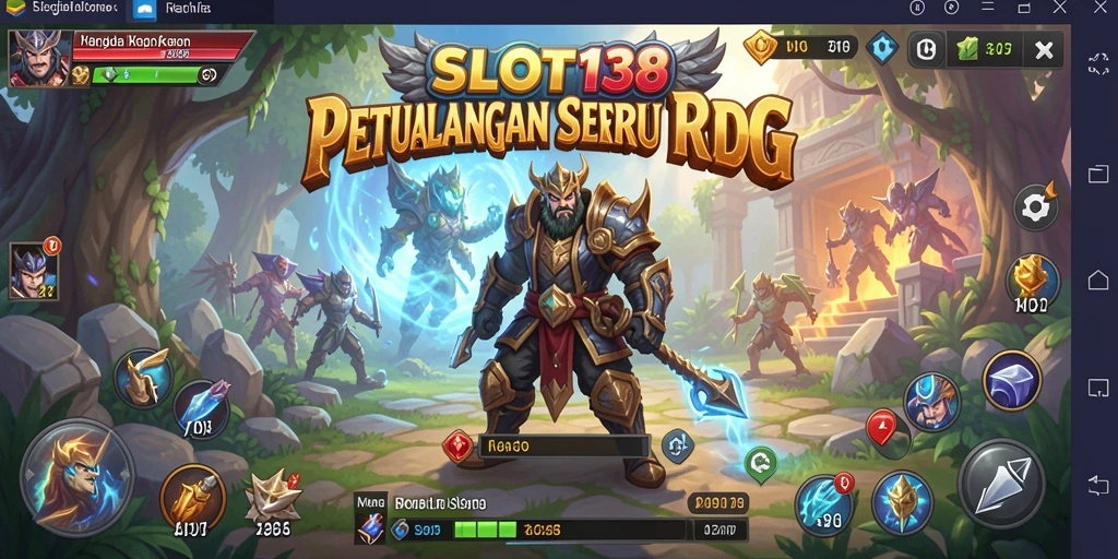 Gameplay SLOT138 menampilkan pertarungan seru dalam dunia RPG.