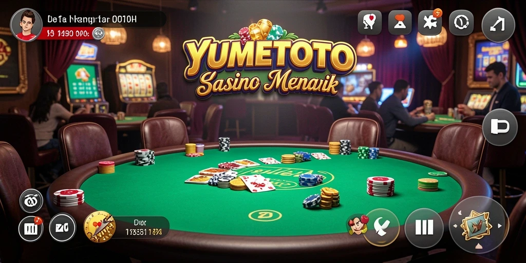 Gameplay YUMETOTO yang menegangkan dan seru dalam aplikasi Kasino.